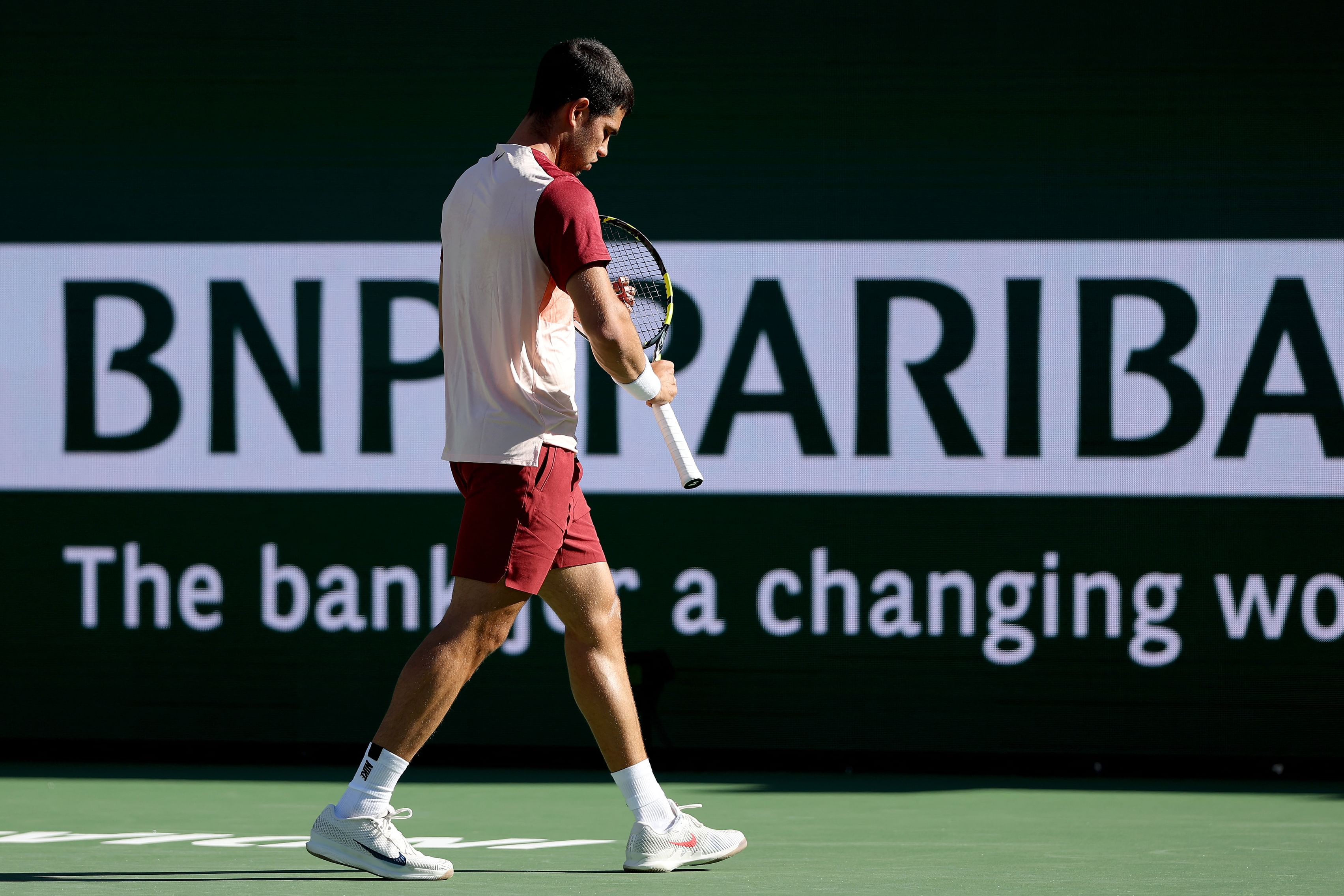 Spanish tennis player Alcaraz, the Indian Wells title holder, is out of the tournament.